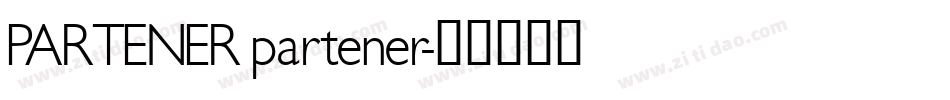PARTENER partener字体转换